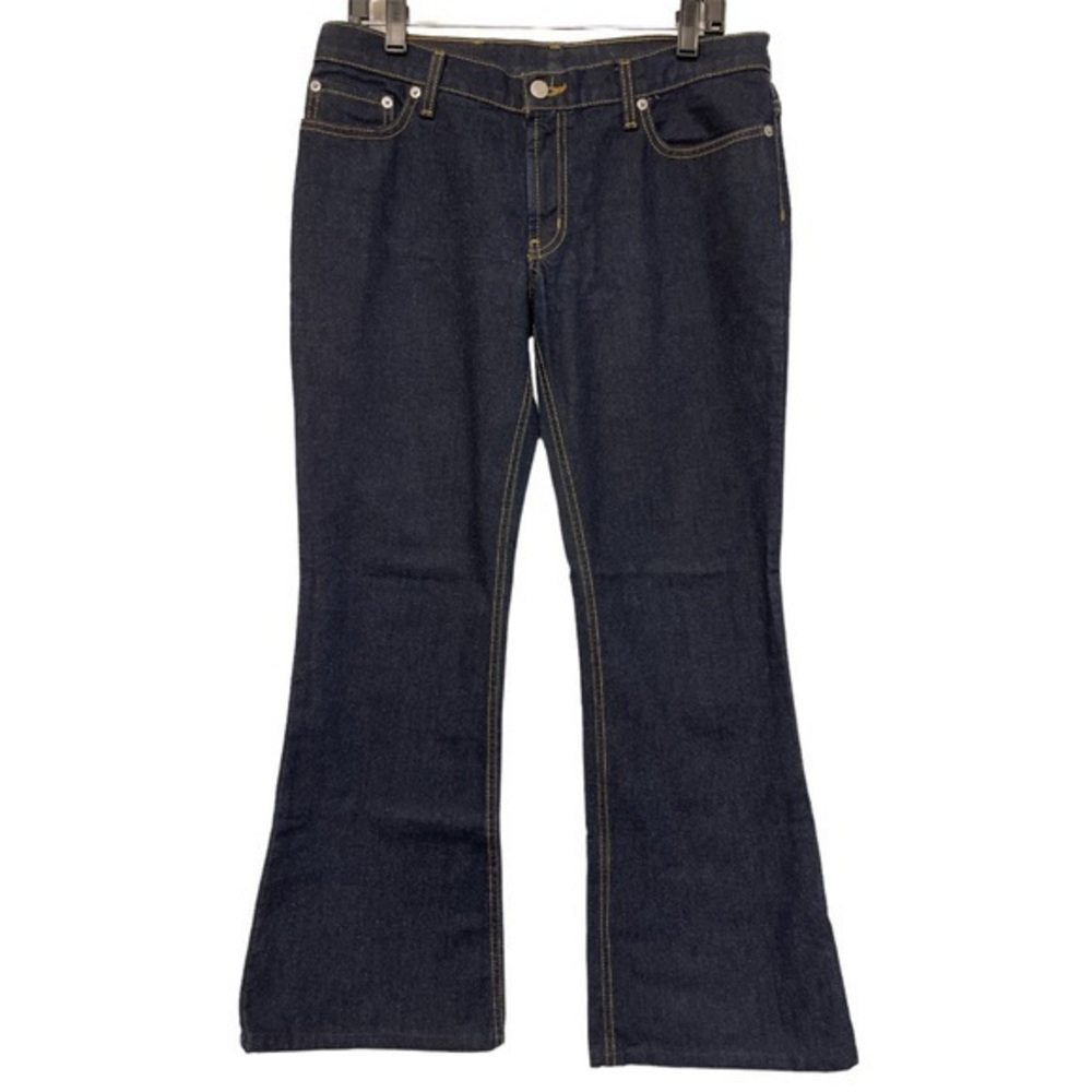 Polo Jeans Ralph Lauren Dark Wash Denim Blue Hipster Flare Jeans Size 11 #4256